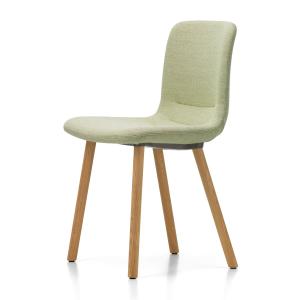 Vitra - HAL Soft Wood Chaise, chêne naturel, Dumet bleu ten…