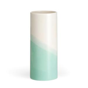 Vitra - Vase à chevrons lisse h 31,5 cm, menthe