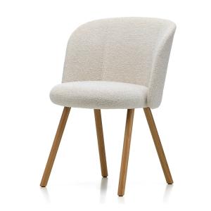 Vitra - Chaise Mikado, chêne naturel / ivoire/perle (Nubia…