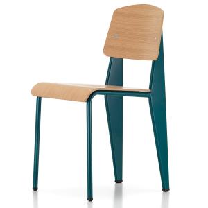 Vitra - Chaise Prouvé Standard, chêne naturel / Bleu Dynast…