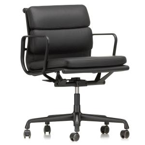 Vitra - EA 217 Soft Pad chaise de bureau revêtue noir profo…