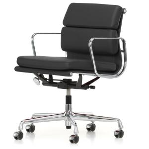 Vitra - EA 217 Soft Pad chaise de bureau chromée avec accou…