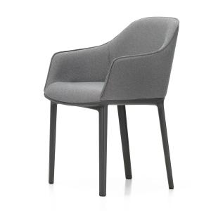 Vitra - Softshell Armchair, basic dark / Plano (gris sierra…