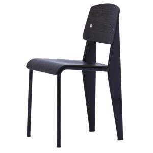 Vitra - Chaise Prouvé Standard, chêne foncé / noir profond…