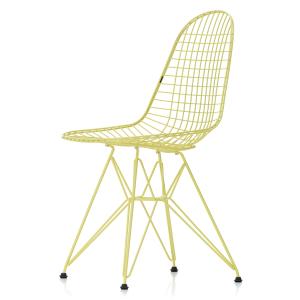 Vitra - Wire Chair DKR (H 43 cm), citron / sans housse, pat…