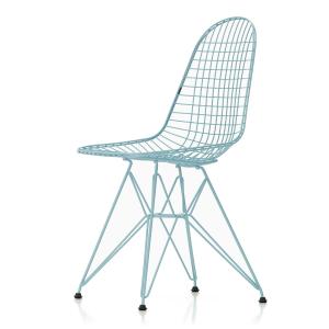 Vitra - Wire Chair DKR (H 43 cm), bleu ciel / sans revêteme…