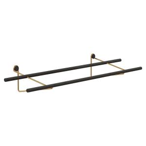 We Do Wood - Shoe Rack chêne fumé / laiton