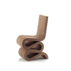 Vitra - Chaise Wiggle Side miniature, marron