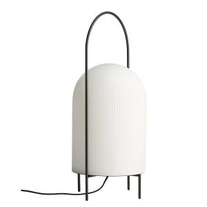 Woud - Ghost Lampe de sol, Ø 24 x H 60 cm, noir / blanc