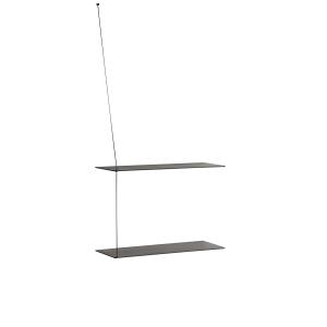 Woud - Etagère stedge murale 60 cm, noire