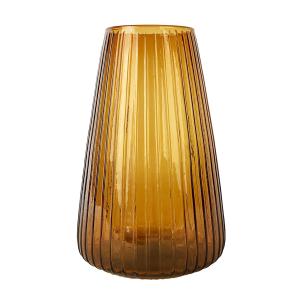 XLBoom - Dim Stripe Vase, large, ambre