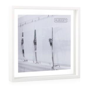 XLBoom - Square Floating Box Cadre photo 32 x 32 cm, blanc