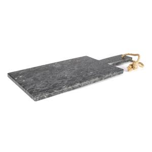 yunic - Planche à découper en marbre, 35 x 15 cm, gris fonc…
