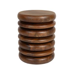 Zuiver - Disc Tabouret / table d'appoint, marron