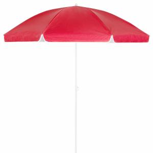 Parasol droit rouge 200cm réglable en hauteur inclinable UV…
