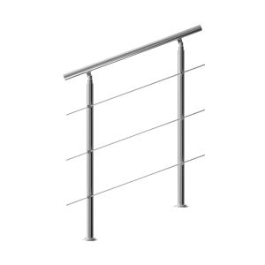 Rampe d'escalier 100cm acier 3 traverses