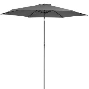 Parasol anthracite Ø300cm en aluminium protection UV 50 