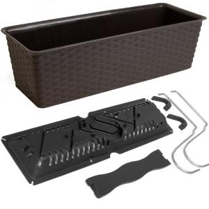 Jardinière 49cm 12L Ratolla moka jardin et balcon