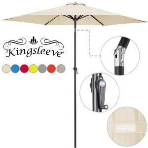 Parasol Ø300cm avec manivelle pour jardin et terrasse