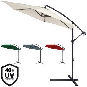 Parasol en alu 300cm avec manivelle protection UV 40 