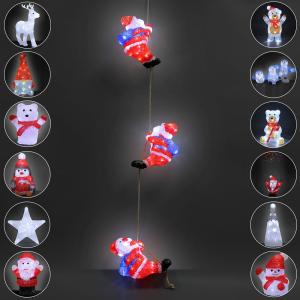 Figurine lumineuse LED acrylique décoration de Noël