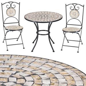 Salon de jardin de balcon Bilbao en mosaïque 2 1