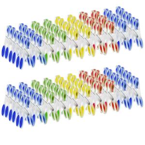 120x Pinces à linge multicolores antidérapante en plastique…