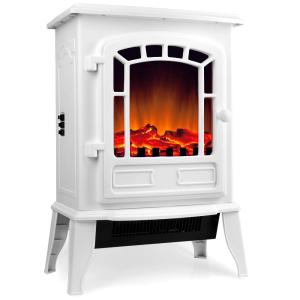 Cheminée électrique chauffante 2000W - Blanc