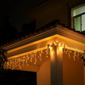 Guirlande électrique lumineuse 600 LEDs 20m blanc chaud