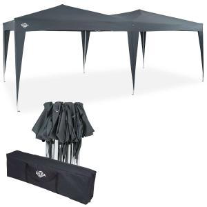 Tonnelle de jardin 3x6m Pop-up réglable anthracite