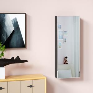 Armoire à bijoux miroir avec crochets de porte