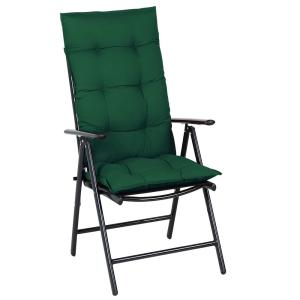 6x Coussins de chaise vert en 100% Polyester