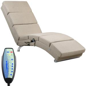 Chaise de relaxation sable London avec massage et chauffage