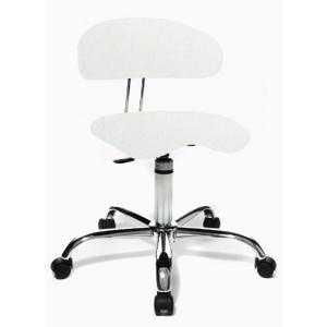 SITNESS 40 HIGHTECH - Tabouret pivotant Blanc PU