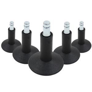 5x STAND 11mm/65mm - Patins de chaise Noir