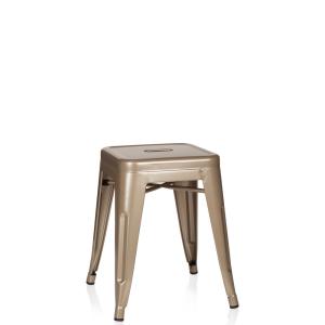 VANTAGGIO - Tabouret de bistrot Champagne métallisé