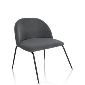 VELVO - Chaise rembourrée Gris