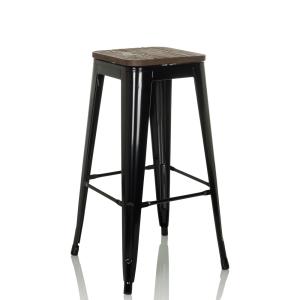VANTAGGIO HIGH WS - Tabouret de bar Noir