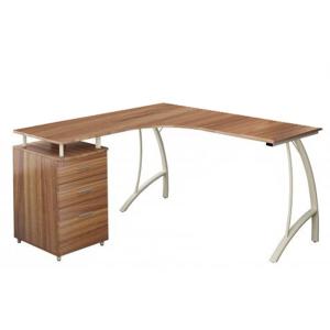 CASTOR | 151x143 - Bureau d'angle Noyer clair