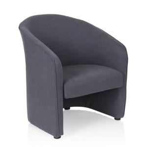 SAN JUAN 1 places - Fauteuil rembourré Gris foncé