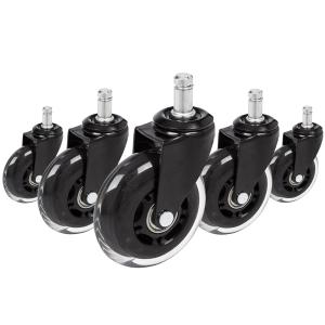 5x ROLO SKATE ST 11mm/75mm Sols durs - Roulettes noir / tra…