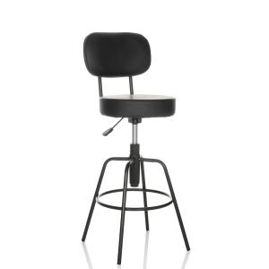 DISC HIGH - Tabouret de bar Noir