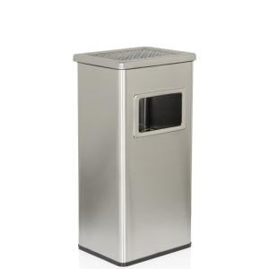 CLEAN I | Cendrier sur pied 16L - Cendrier sur pied Argent