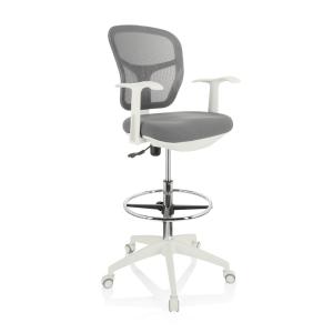 TOP WORK 108 W - Chaise de comptoir Gris