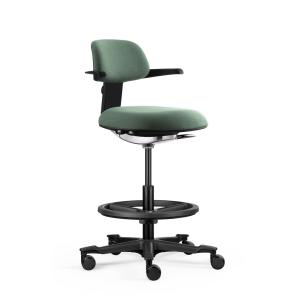 TOP WORK 40 - Chaise de travail Noir/Vert