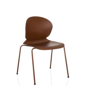 T36 VI - Chaise à quatre pieds Brun rouge