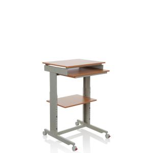 WORKSTATION | 60x50 - Bureau assis-debout Hêtre/gris