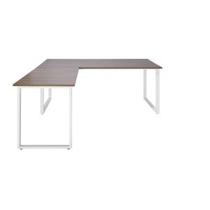 WORKSPACE XL I | 180x180 - Bureau d'angle Gris / Blanc