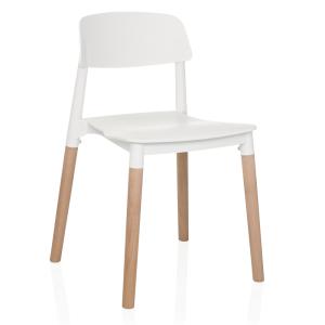 SCANDI E - Chaise à quatre pieds Blanc