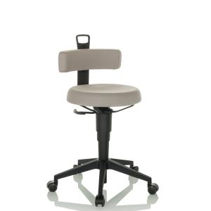 TOP WORK FLEX tissu - Tabouret pivotant Gris